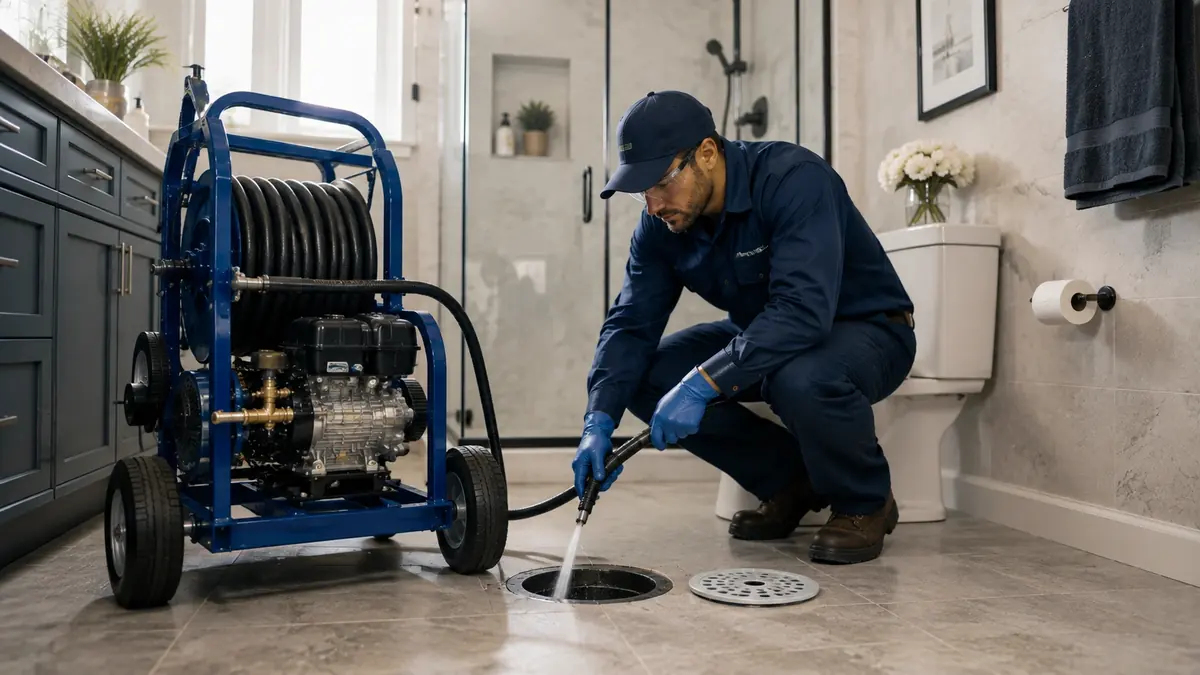 Bathroom Drain Hydro Jetting in Lake Arrowhead