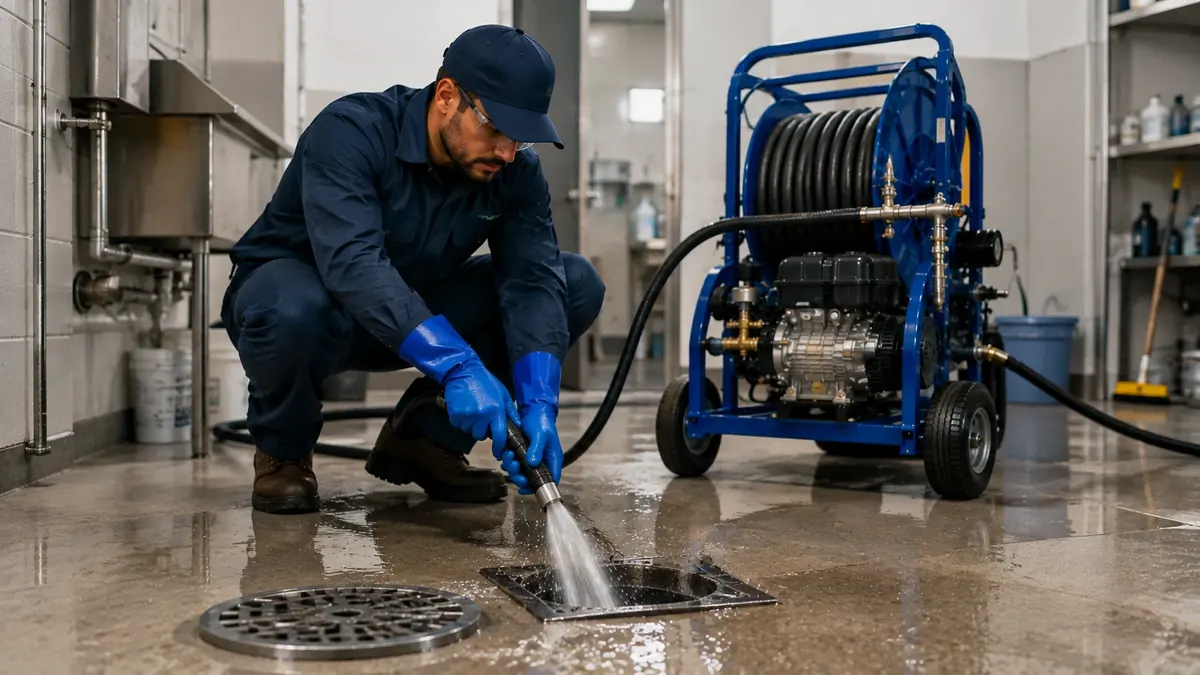 Floor Drain Hydro Jet Cleaning in Lake Arrowhead