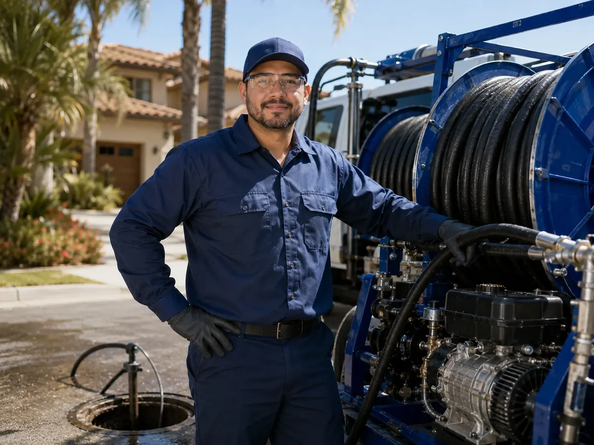 Hydro jet sewer cleaning in Lake Arrowhead