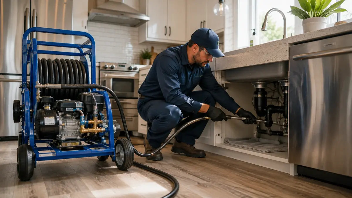 Kitchen Drain Hydro Jetting in Lake Arrowhead