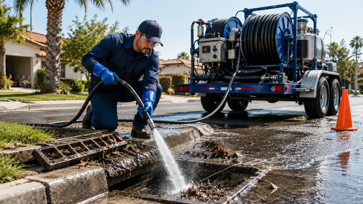 Storm Drain Hydro Jet Cleaning in Lake Arrowhead